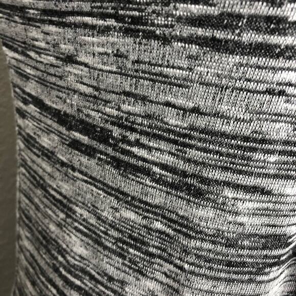 WHBM black white gray marled long open front cardigan size Extra Small XS - Picture 6 of 13